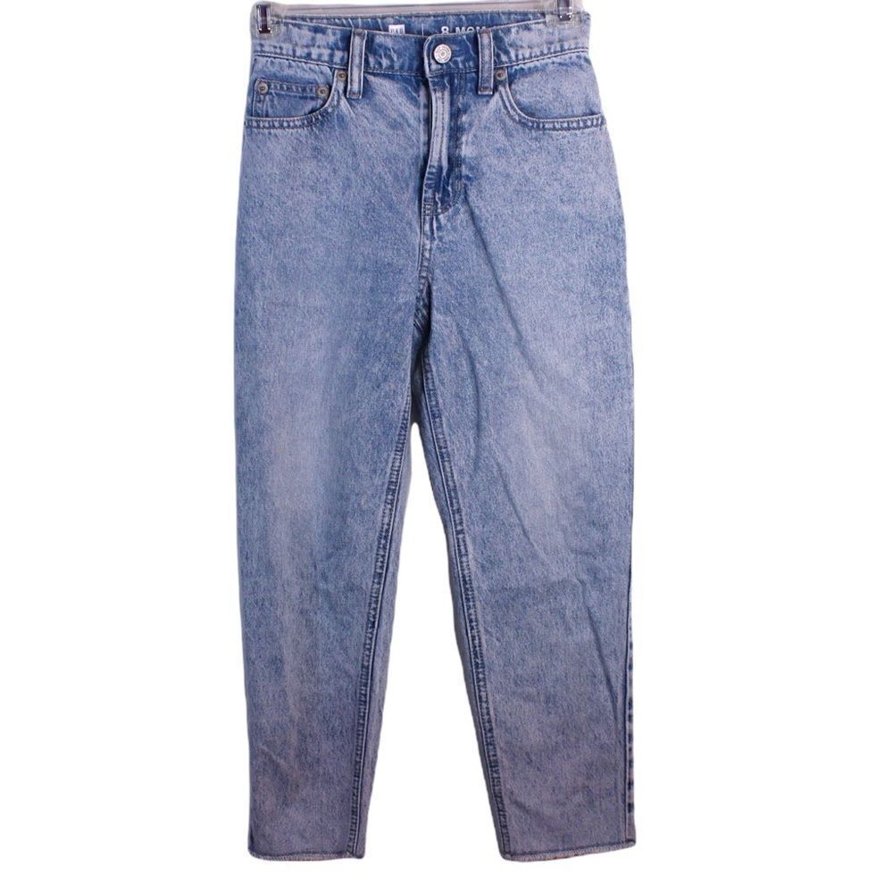 GAP Kids Mom Jeans in Light Wash Girls Size 8